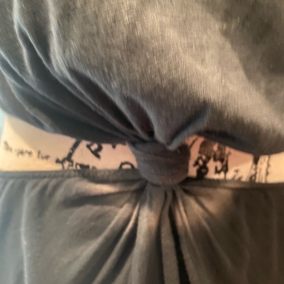 LNA Black Sheath Midi Dress with Waist Knot - Picture 5 of 5